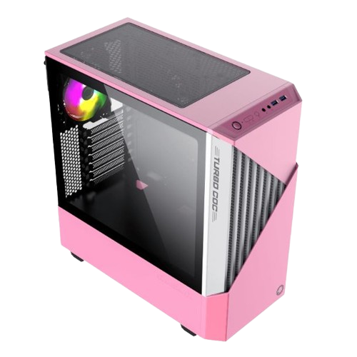 Gabinete Gamemax Contact Turbo Pw Fan Argb Atx Pink W Tiendaop