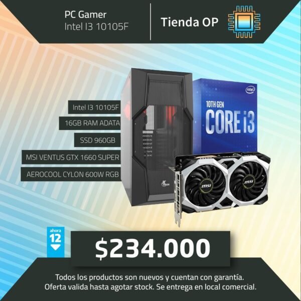 PC Gamer Intel I3 10100F