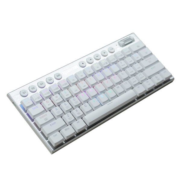 TECLADO REDRAGON HORUS MINI PRO WHITE SWITCH RED RGB WIRELESS - Imagen 2
