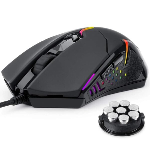 MOUSE REDRAGON CENTROPHORUS BLACK RGB - Imagen 2