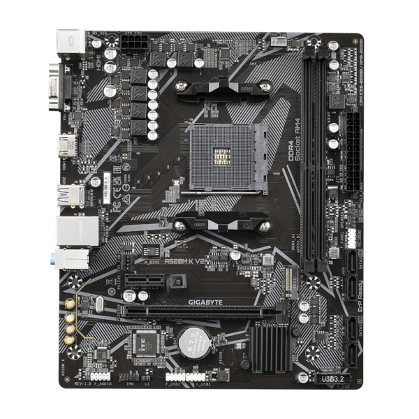 MOTHER GIGABYTE A520M K V2 AM4 - Imagen 2