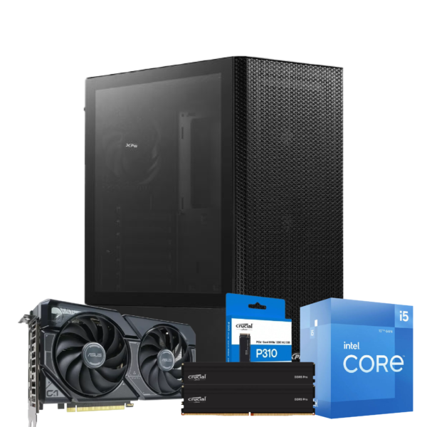 INTEL I5 12400F | B760M | 32GB DDR5 | SSD 1TB | RTX 4060 TI | 650W | VALOR MESH