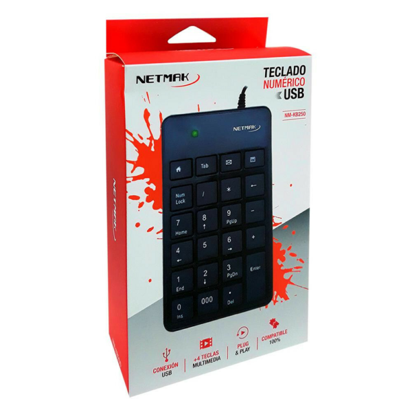 TECLADO NUMERICO NETMAK NM-KB250 - Imagen 2