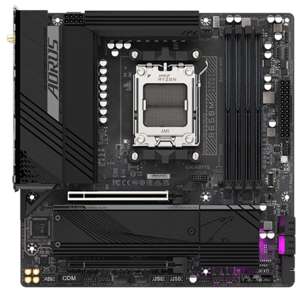 MOTHERBOARD GIGABYTE B650M AORUS ELITE AX DDR5 AM5 - Imagen 2