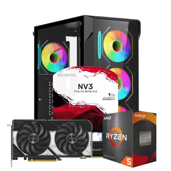RYZEN 5 5600X | B550M | 16GB DDR4 | SSD 1TB | RTX 5060 | 650W