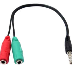 Cable Splitter Adaptador Audio 3,5mm Mic Auricular