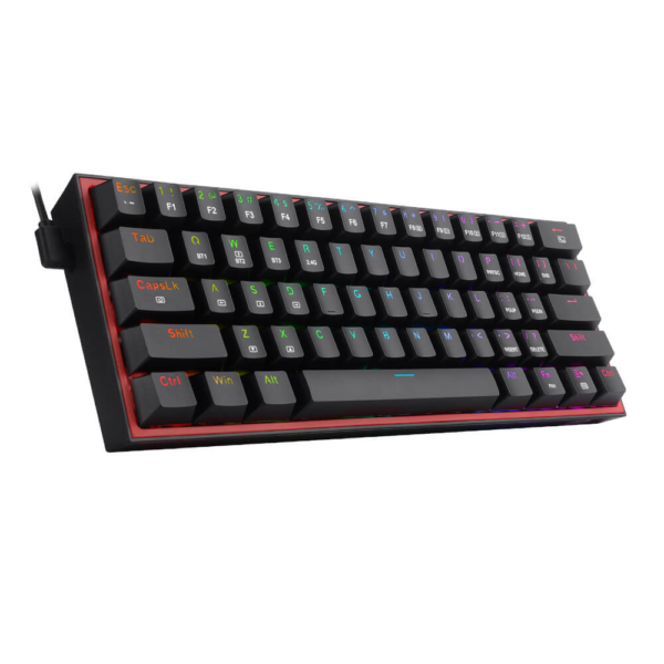 TECLADO REDRAGON FIZZ PRO BLACK RED SWITCH SPANISH - Imagen 2