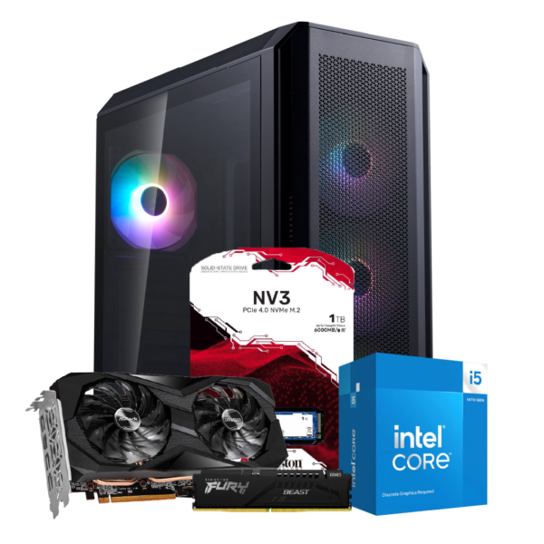 I5 14400F | B760M | 16GB DDR5 | SSD 1TB | RX 7600 | 550W