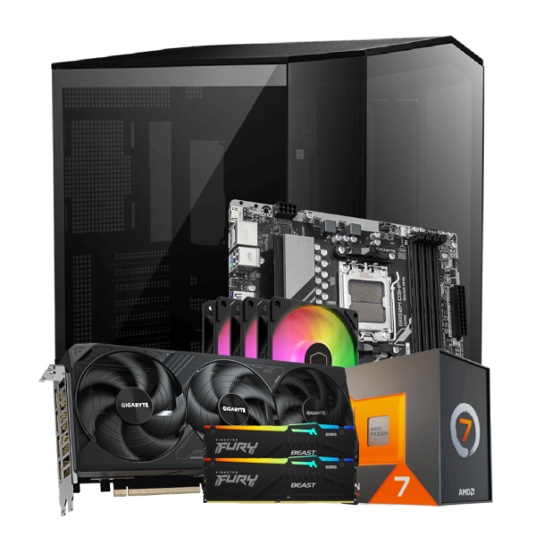 RYZEN 7 7800X3D | MOTHER B850M | 32GB DE RAM DDR5 | SSD M.2 3TB | RTX 5080 | 1000W