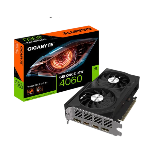 VGA 8GB RTX 4060 GIGABYTE WINDFORCE OC 8GB