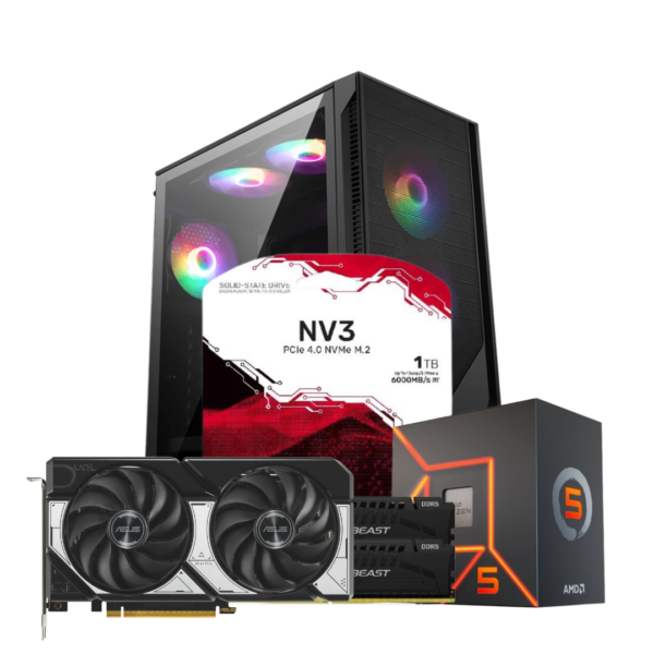 RYZEN 5 7600 | B650M | 32GB DDR5 | SSD 1TB | RTX 5060 8GB | 650W