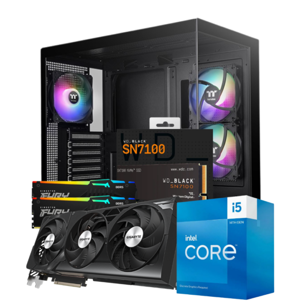 INTEL I5 14400F| B760M | 32GB DDR5 | SSD NVME 1TB | RTX 4070 TI SUPER | 850W | TT VIEW 270+