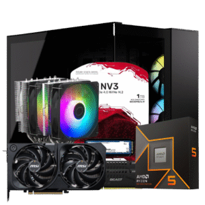 RYZEN 5 9600X | MOTHER B850M | 32GB DE RAM DDR5 | SSD M.2 1TB | RTX 5070 | 850W