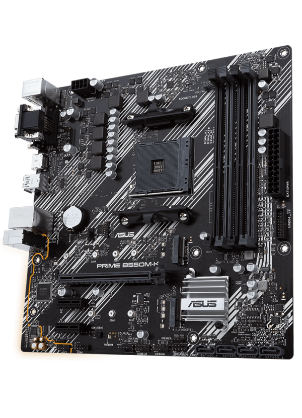 MOTHERBOARD ASUS AM4 PRIME B550M-K M-ATX - Imagen 2