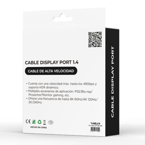 CABLE KELYX DISPLAY PORT 3 METROS - Imagen 2