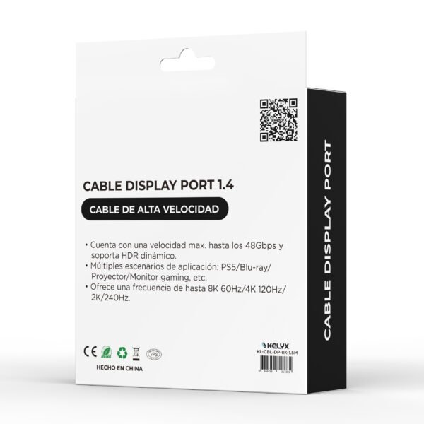 CABLE KELYX DISPLAY PORT 1.5 METROS - Imagen 3