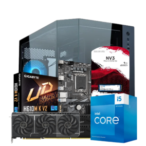 I5-12400F | MOTHER H610M | 32GB RAM DDR5 | SSD M.2 1TB | 650W | RX 9060XT 16GB