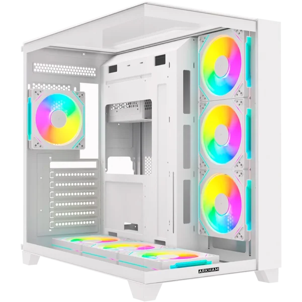 GABINETE ARKHAM MINOR WH BLANCO X7 FAN ARGB ATX