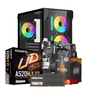 RYZEN 7 5700G | MOTHER A520M | 16GB DE RAM DDR4 | SSD 480GB | 650W | RAPTOR SENTINEL