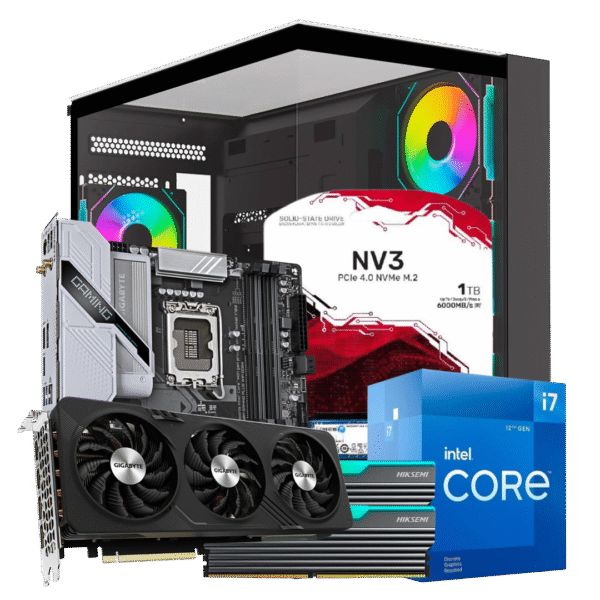I7 12700F | B760M | 16GB DDR4 | SSD NVME 1TB | RX 7600XT | 650W