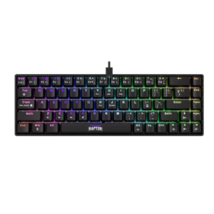 TECLADO RAPTOR FIRECLAW M68 RETROILUMINADO SWITCH RED