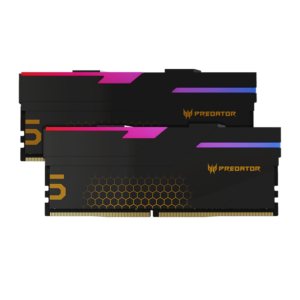 MEMORIAS RAM PREDATOR UDIMM HERMES RGB BLACK 32GB KIT (16GB x2) DDR5 6800MHz