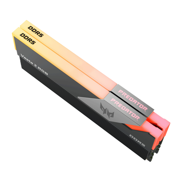MEMORIAS RAM PREDATOR VESTA II RGB BLACK 32GB KIT (16GB x2) DDR5 6000MHz CL36 - Imagen 2