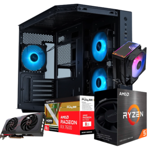 RYZEN 5 5500 | A520M | 16GB DDR4 | SSD 480GB | RX 7600 | 650W | EVOLABS PRIMACY