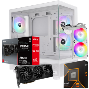 RYZEN 5 9600X | B650M | 16GB DDR5 | SSD 480GB | RX 9060 XT | 750W | TT VIEW 270