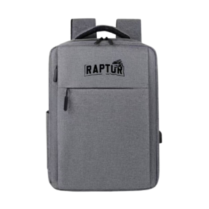 MOCHILA RAPTOR GRIS CON PUERTO USB