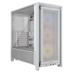 GABINETE CORSAIR 4000D FRAME RS ARGB X3 FANS WHITE