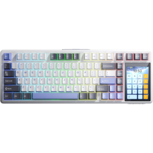 AULA L99 DARK GREY WHITE BLUE WIRELESS 98% RGB SW RAIN DR0P