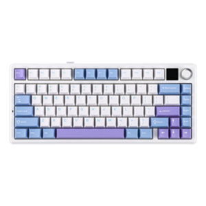 TECLADO AULA F75 MAX LIGHT BLUE WHITE PURPLE WIRELESS 75%