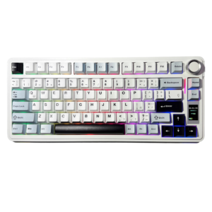TECLADO AULA S75 PRO LIGHT BLUE WHITE BLACK PURPLE WIR RGB 75%