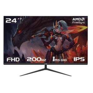 MONITOR RAPTOR HAWK EYE 24" FRAMELESS IPS FHD 200Hz 1Ms HDMI-DP Negro