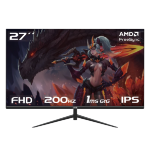 MONITOR RAPTOR HAWK EYE 27" FRAMELESS IPS FHD 200Hz 1Ms HDMI-DP Negro