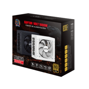 FUENTE RAPTOR VOLT 1000W 80 PLUS GOLD FULL MODULAR