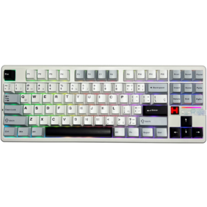TECLADO AULA F87 PRO V2 WHITE DARK BLUE PURPPLE WIRELESS TKL