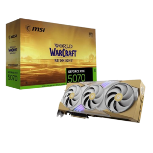 PLACA DE VIDEO MSI GEFORCE RTX 5070 12GB WORLD OF WARCRAFT MIDNIGHT LIGHT EDITION OC