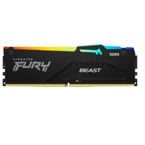 MEMORIA RAM DDR5 KINGSTON FURY BEAST 16GB 6000MHZ RGB BLACK