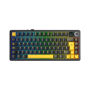 TECLADO AULA F75 MAX BLACK DARK BLUE ORANGE SW STAR VECTOR WIRELESS 75% RGB
