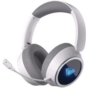 AURICULARES AULA A600 BLANCO INALAMBRICO 2.4GHZ BLUETOOTH CABLEADO RGB