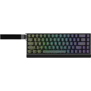 TECLADO MAGNETICO IROK MERCURY 68 BLACK SW PURPLE STAR RGB 65% INGLES USB 8KHZ RT 0.004MM