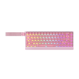 TECLADO MAGNETICO IROK MARS68 PRO PINK SW PURPLE STAR RGB 65% INGLES USB 8KHZ 0.01MM