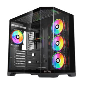 GABINETE RAPTOR ECLYPSE TG X2 MID-TOWER RGB FAN X4
