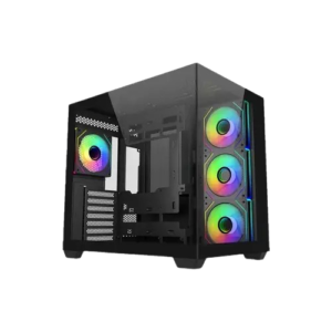 GABINETE COOLER MASTER ELITE 681 MID TOWER 4 FANS ARGB TEMPERED GLASS BLACK